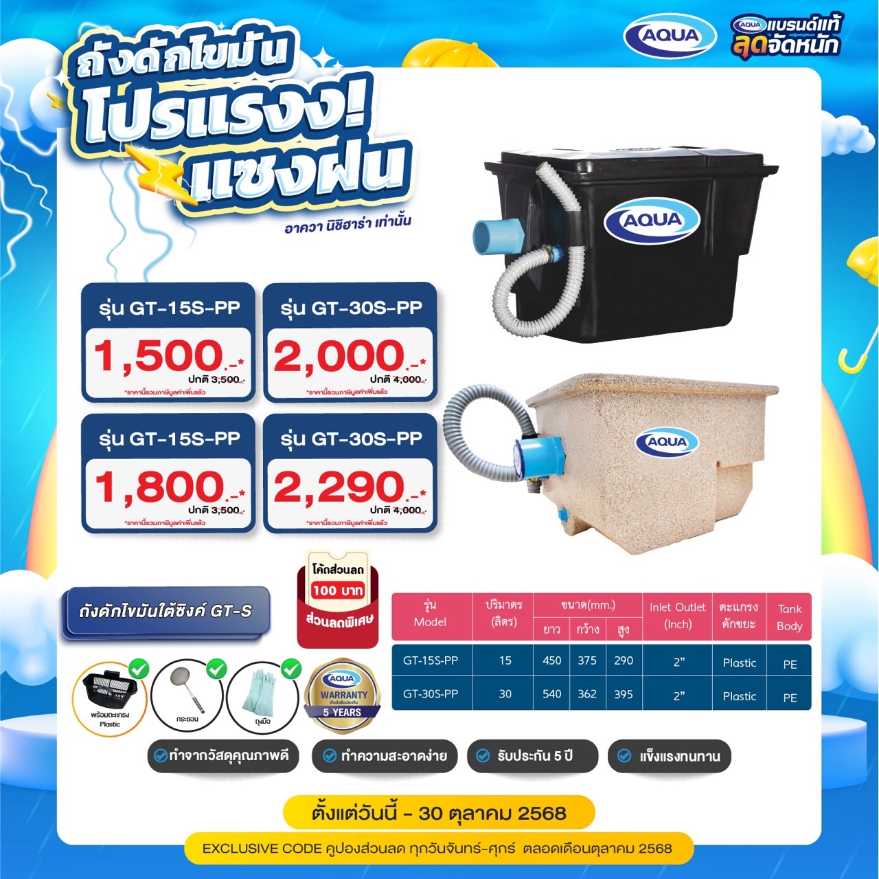 โปรโมชั่น ถังเก็บน้ำ