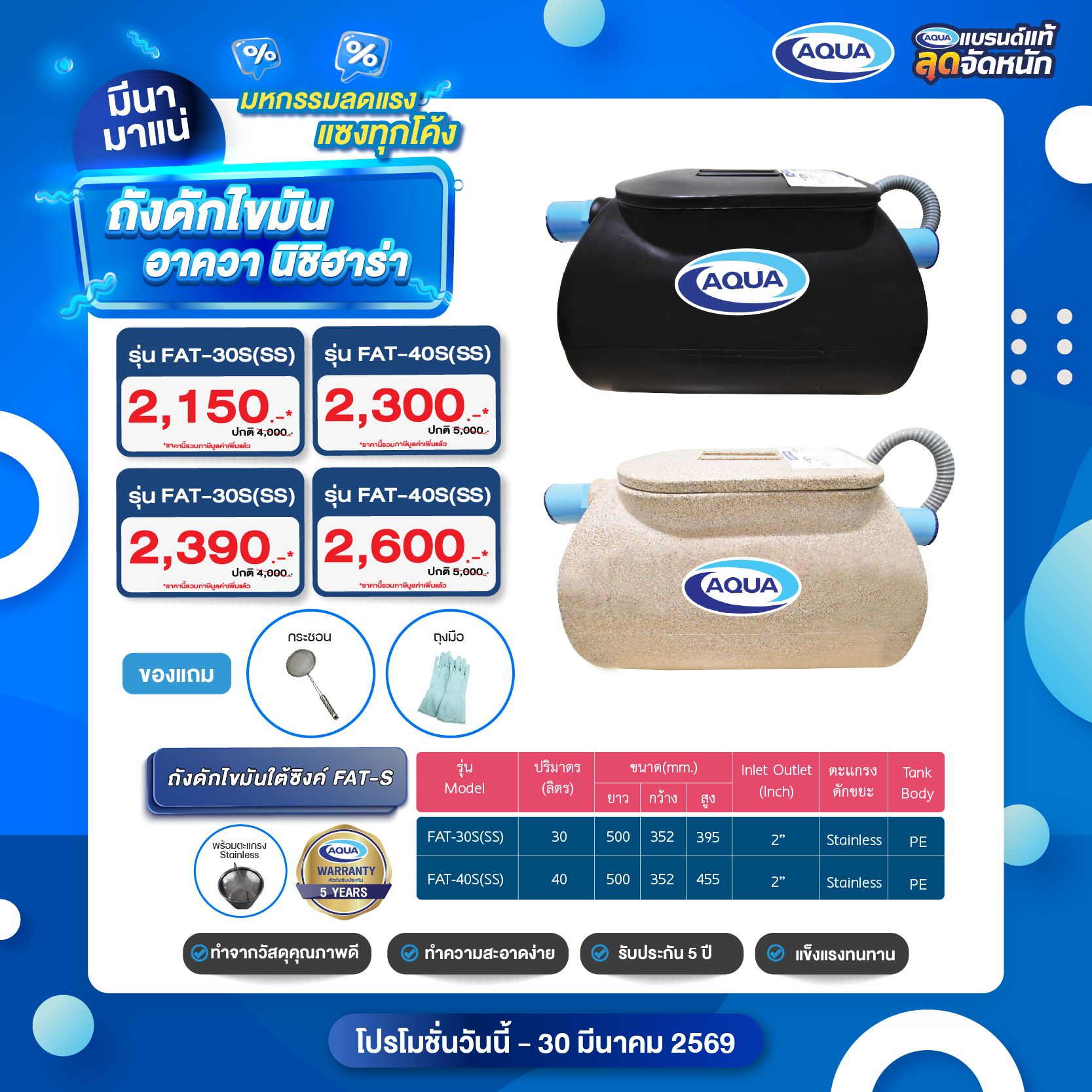 โปรโมชั่น ถังเก็บน้ำ