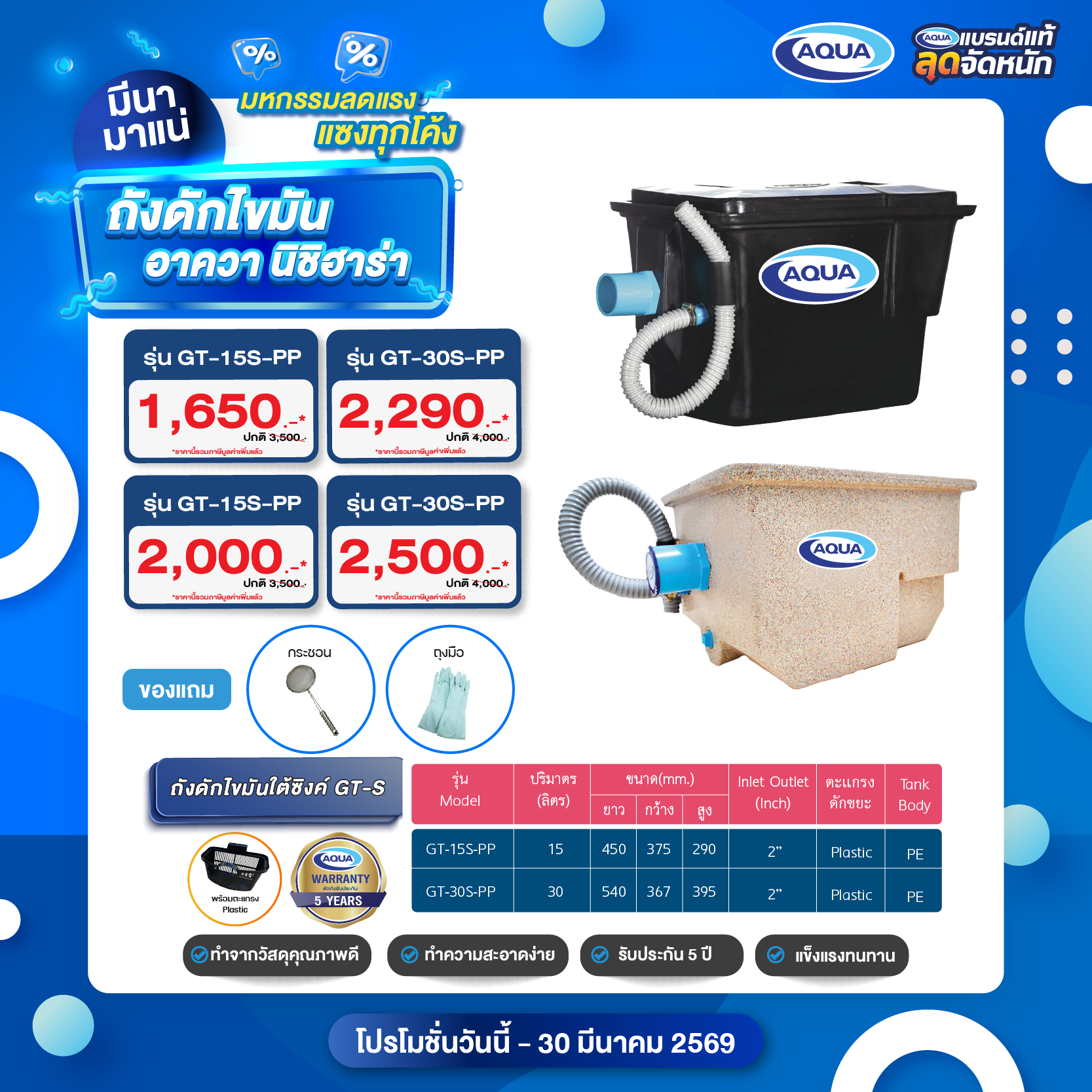 โปรโมชั่น ถังเก็บน้ำ