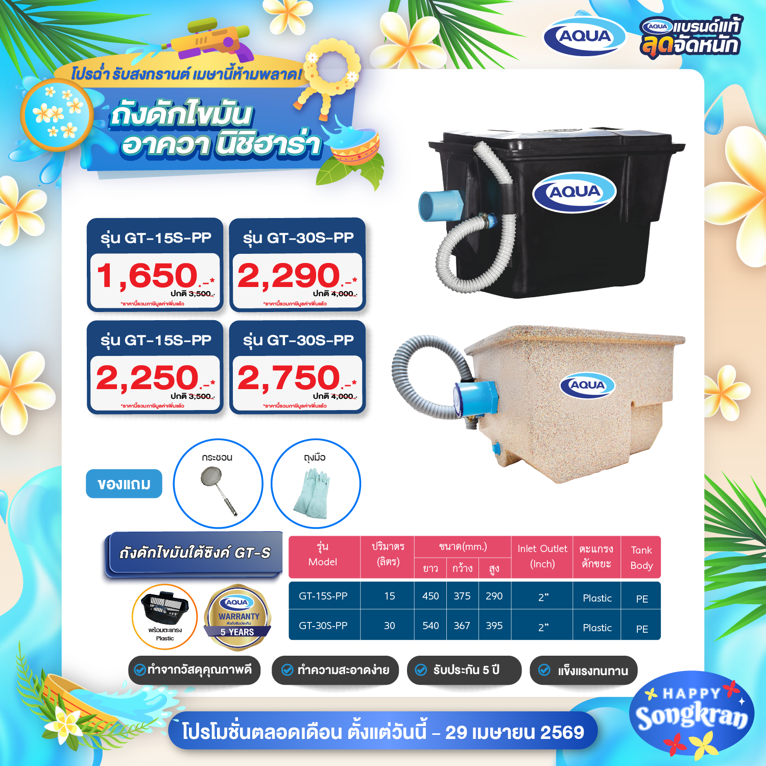 โปรโมชั่น ถังเก็บน้ำ
