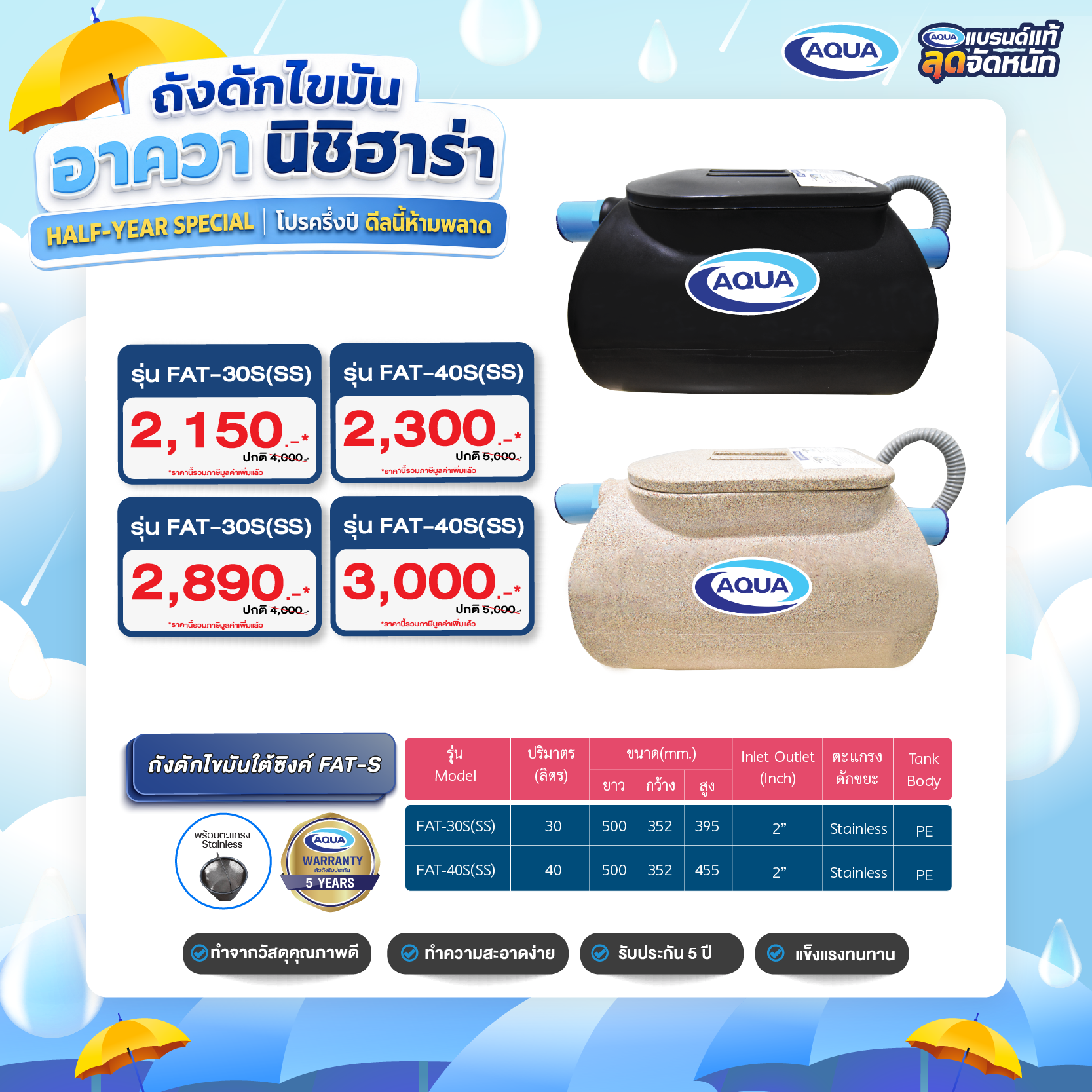 โปรโมชั่น ถังเก็บน้ำ