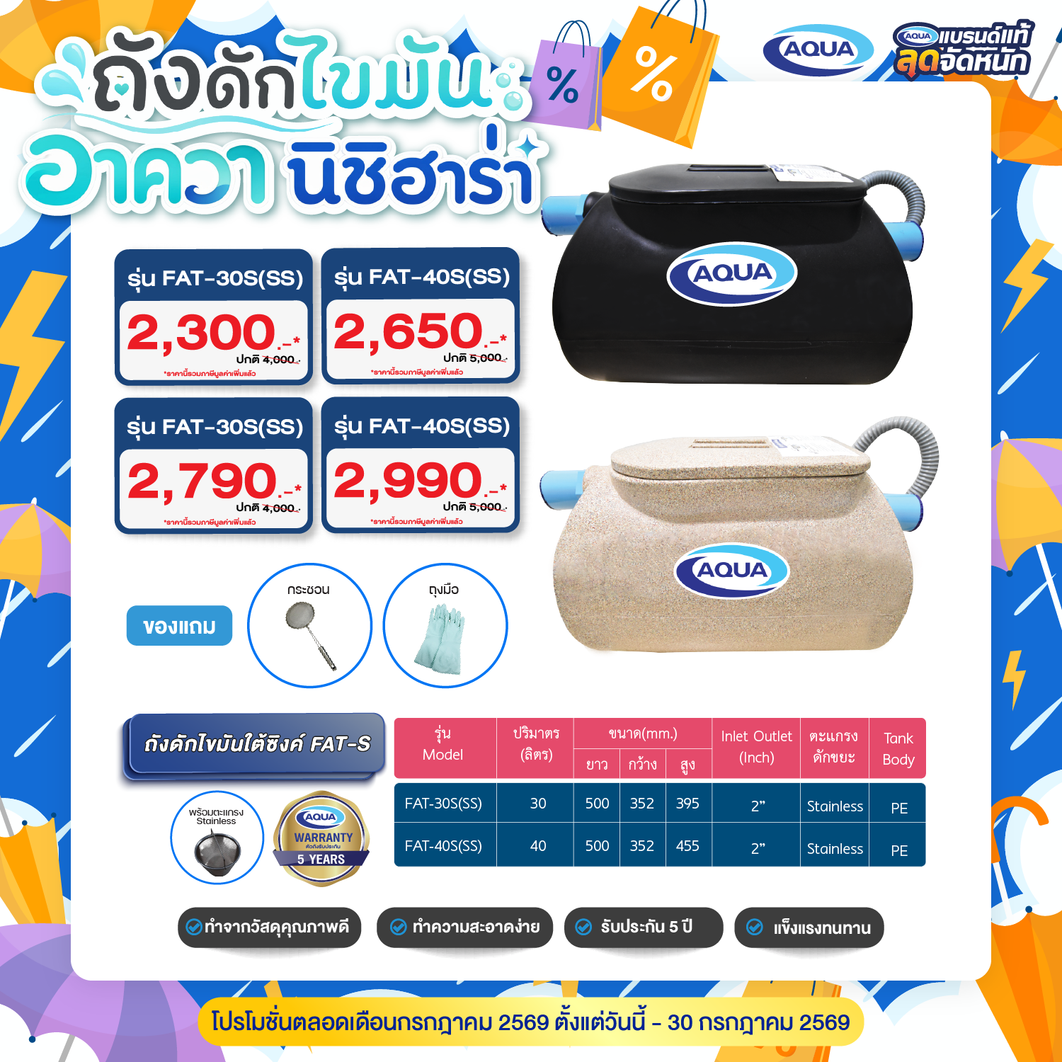 โปรโมชั่น ถังเก็บน้ำ