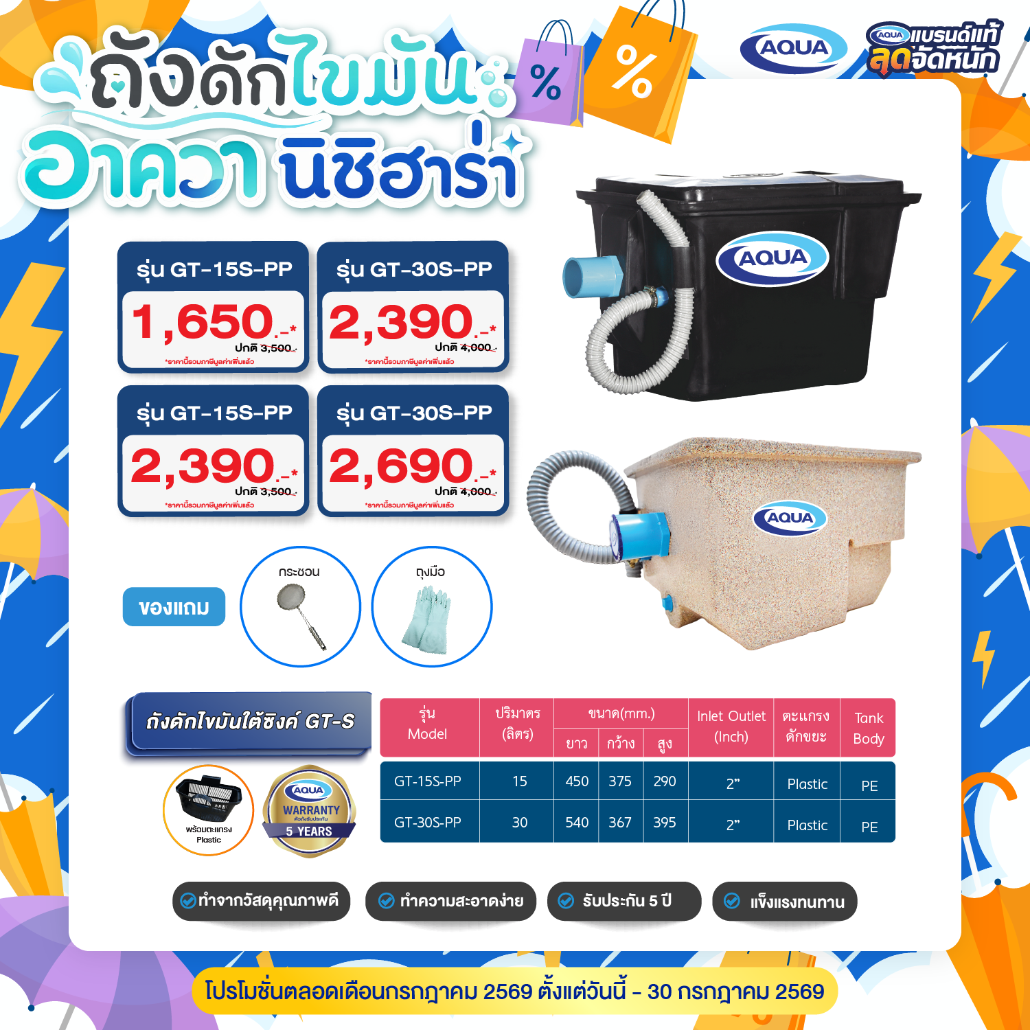 โปรโมชั่น ถังเก็บน้ำ