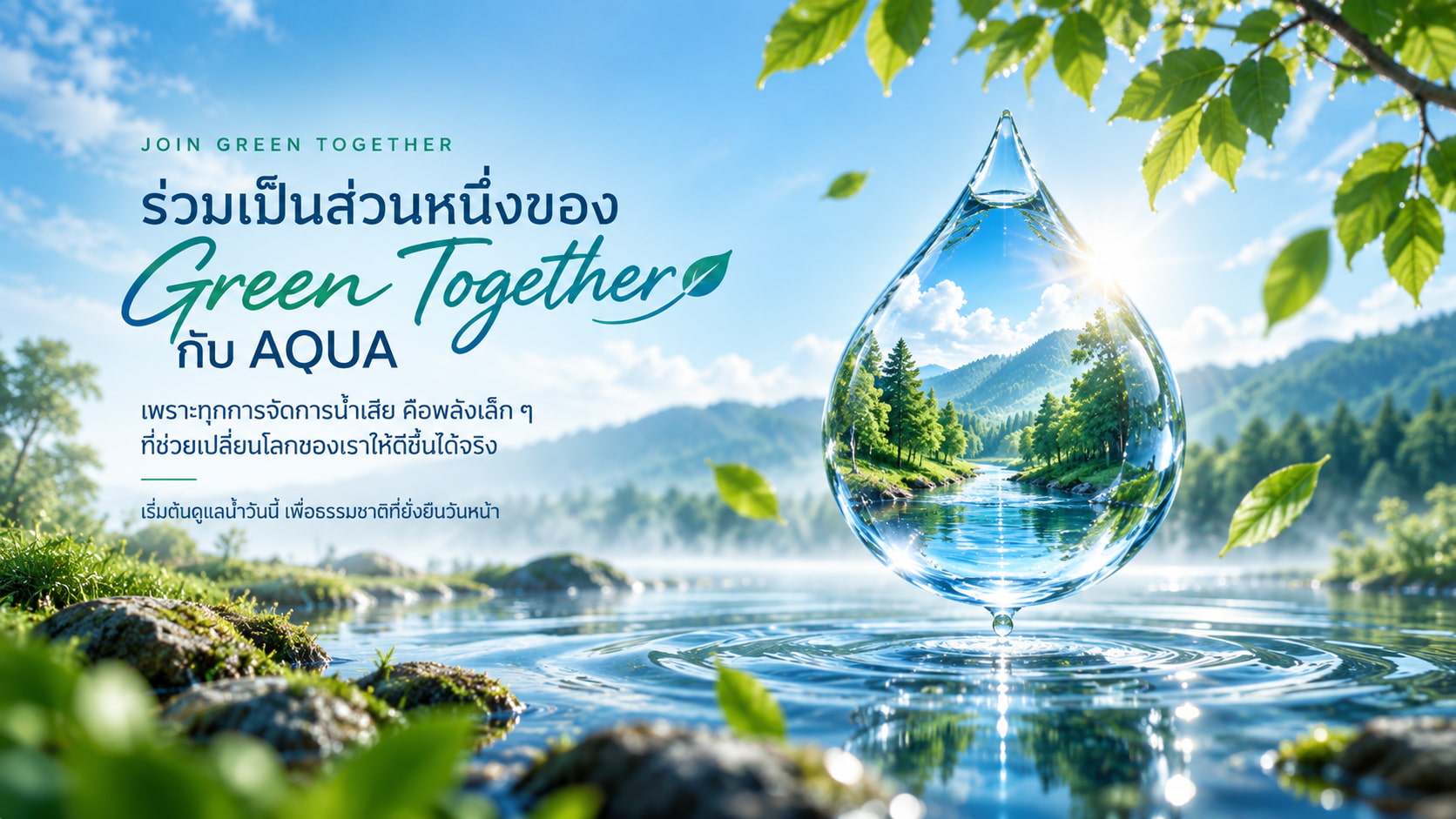 ร่วมเป็นส่วนหนึ่งของ Green Together กับ AQUA