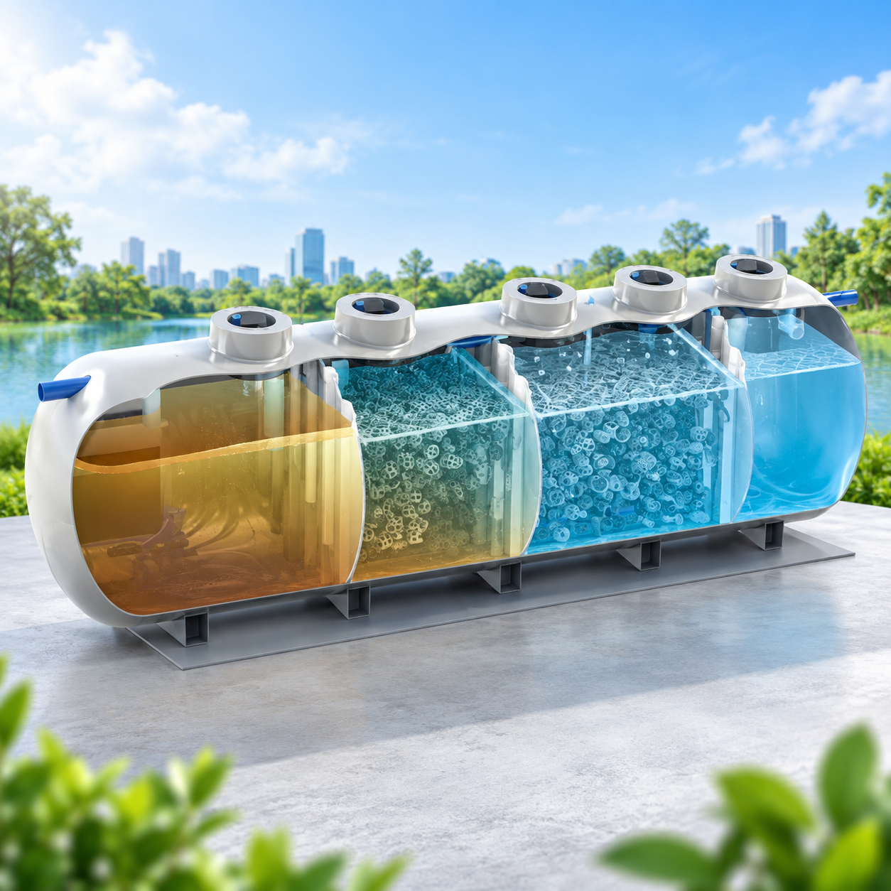 ถังบำบัดน้ำเสียรวม AQUA JOHKASOU รุ่น AC-SED